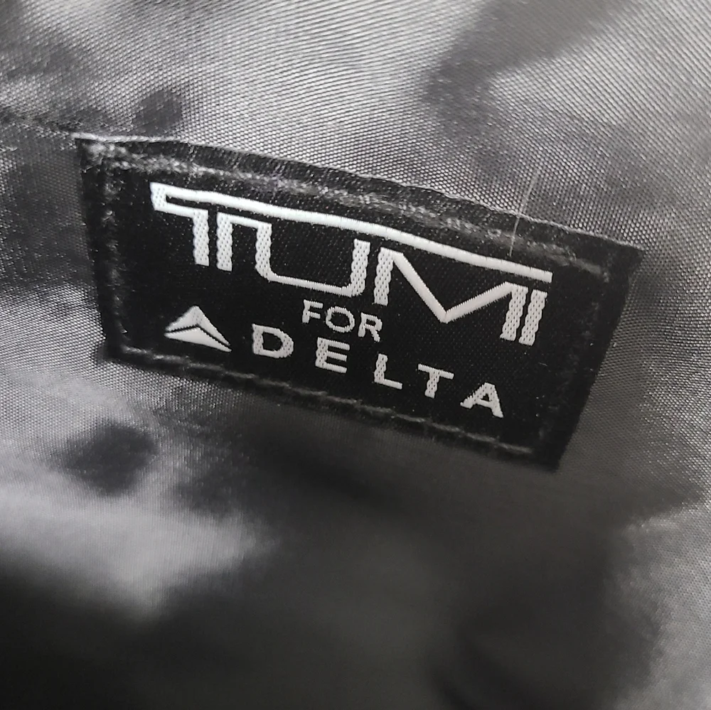 Tumi x Delta International Business One Purple Zippered Travel Accessory Pouch